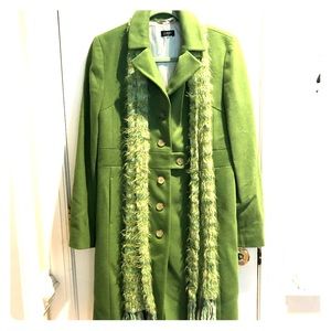 JCrew Women's coat with nine west scarf